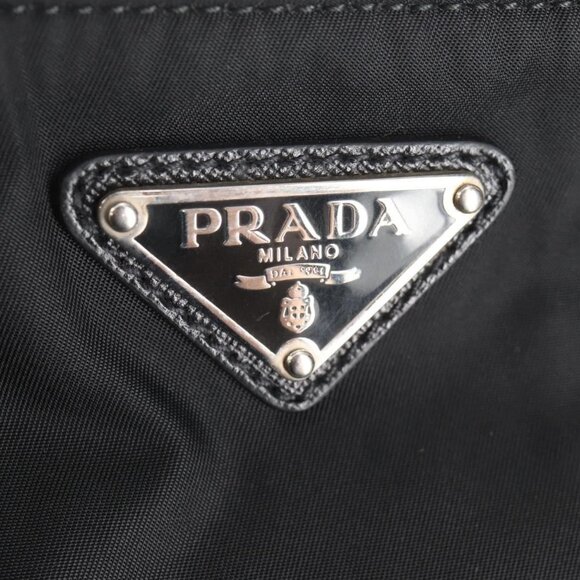 PRADA Shoulder Bag Nylon Black Silver Auth 144435V - Picture 13 of 16